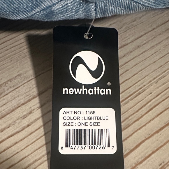 Preppy-  Denim -  Summer Camp -  Dog Baseball Hat | NWT Adjustable + Cotton - Picture 5 of 5